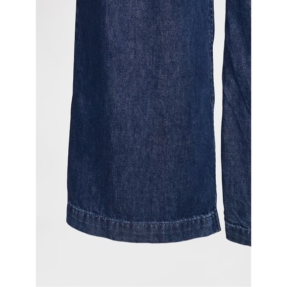 GAP 365 High Rise UltraSoft Denim Pleated Trousers NWT Size 10 - Picture 8 of 11